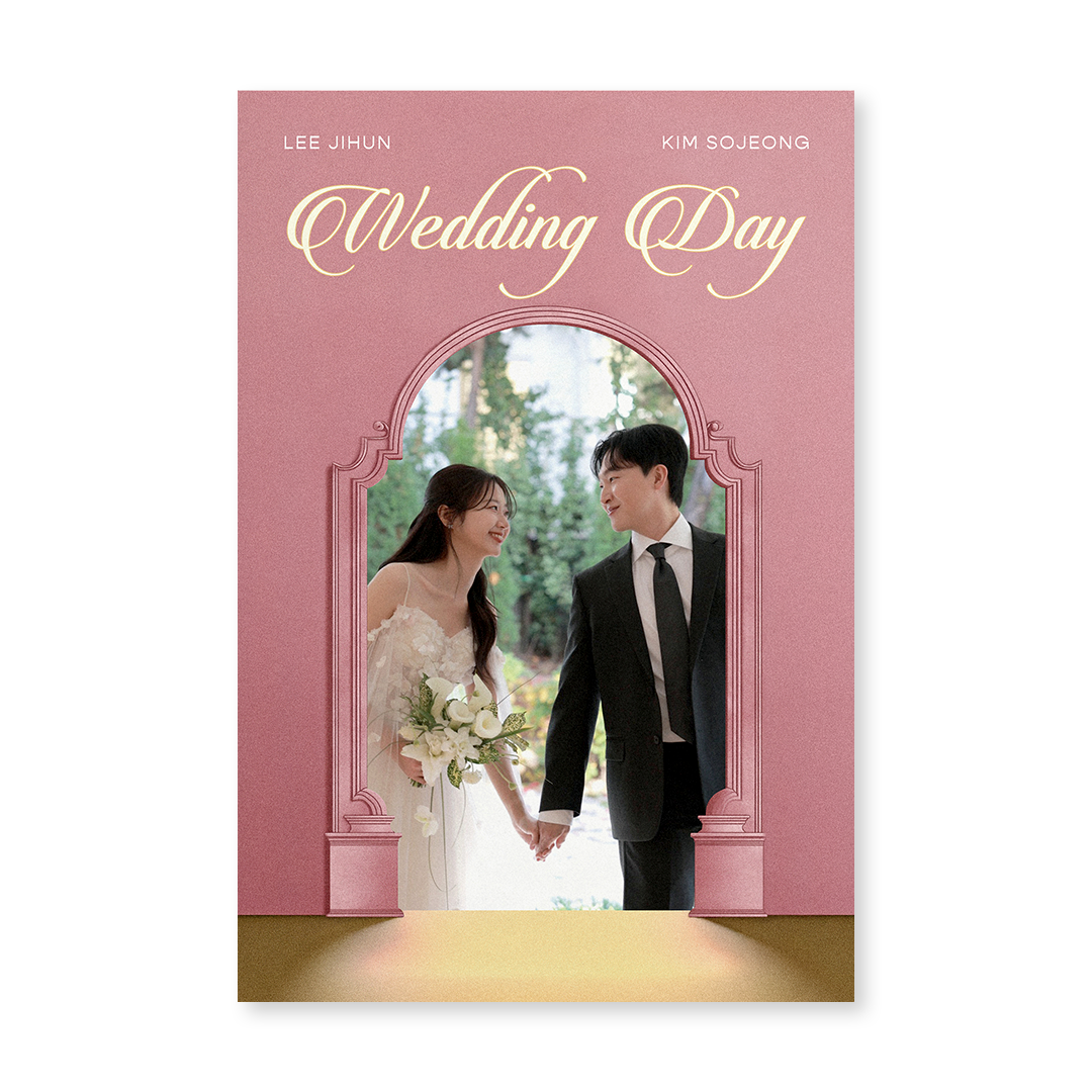 Wedding Day 세련된 신상품 청첩장