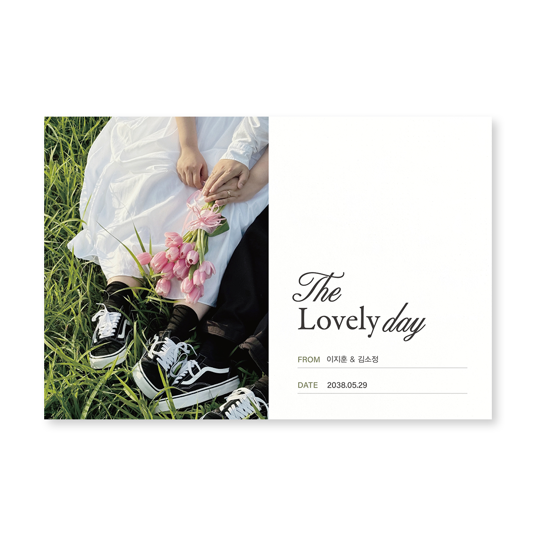 The Lovely Day 세련된 신상품 청첩장