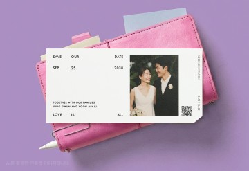 관련 상품 Wedding Ticket 청첩장