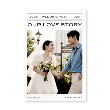 관련 상품 Our Wedding News 청첩장